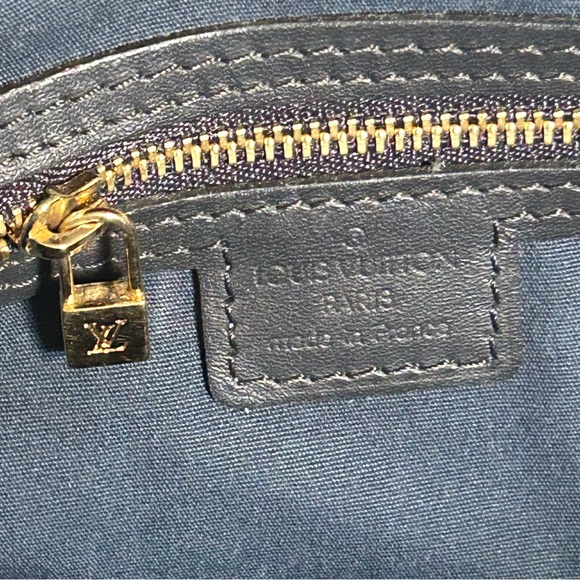 Louis Vuitton Josephine GM Navy Blue Denim Mini Lin Handbag Tote Bag LV - Picture 11 of 12